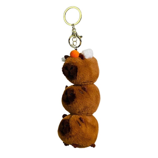 Capybara Plysj Nøkkelring Myk Nøkkelring Sjarm for Barn Voksne Høytidsgaver Stil A-FARGE: Stil C