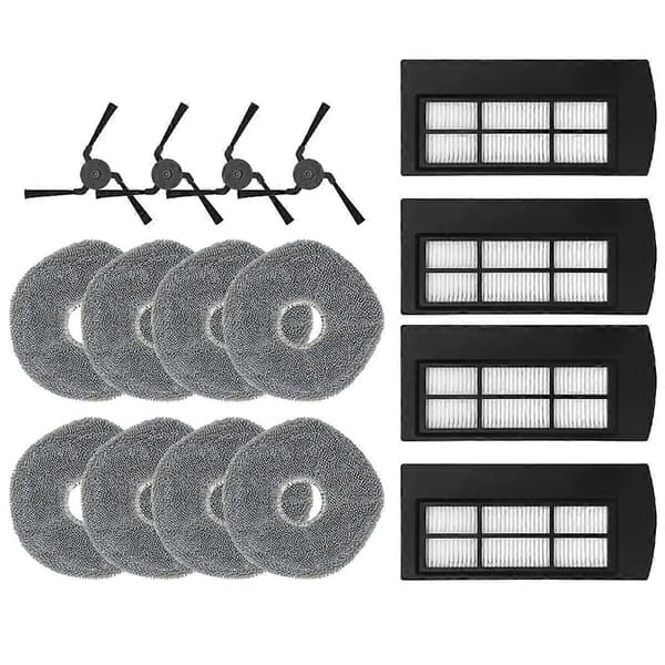 Tillbehör som passar X9 Pro Robotdammsugare Dammsäck HEPA-filter Rulle Sidoborste Moppduk