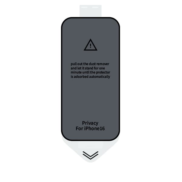 Privatlivsbeskyttelse med installationssæt til iPhone 16 Pro Max