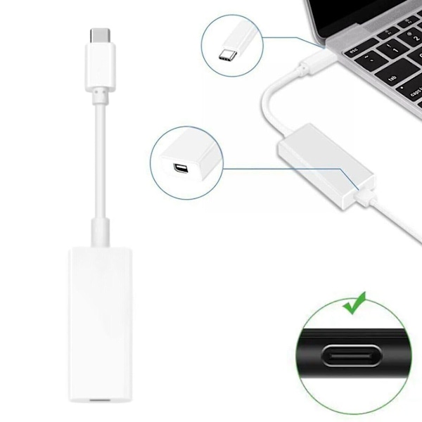 Thunderbolt 3 til Thunderbolt 2 Adapter Type C Kabel USB til MacBook Air Pro