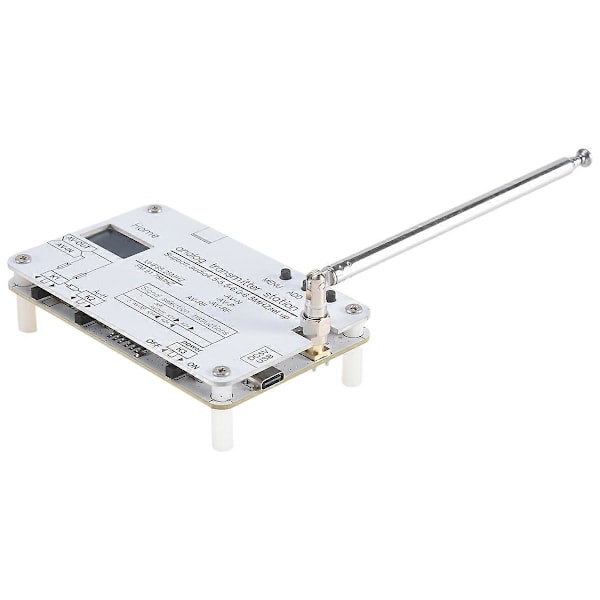 For HamGeek Hvit Analog TV Signal Sender Hjem Analog TV Sender med OLED-skjerm Støtter