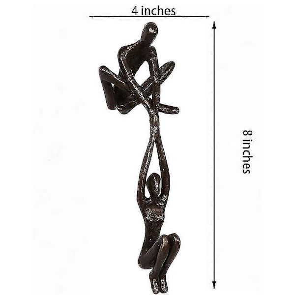 Harts Skulptur Ornament Par Figurin Man Kvinna Dansande Heminredning