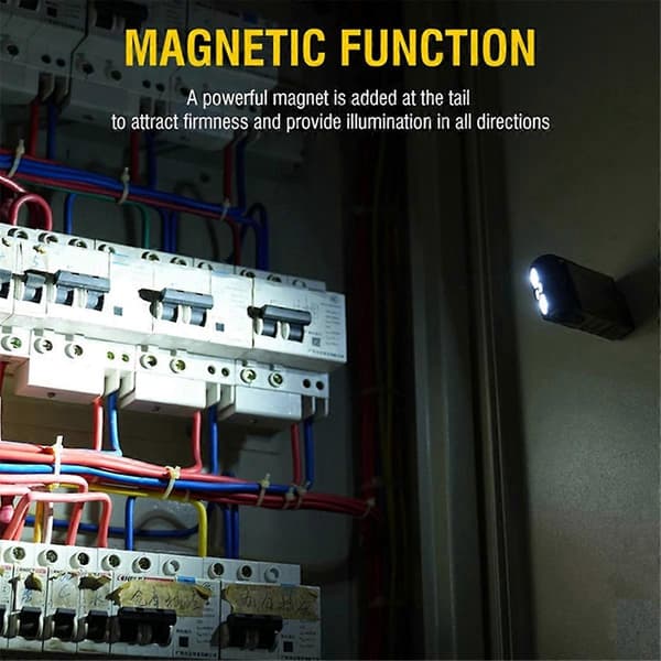 V20 Oppladbar LED-lommelykt Magnetisk Lanterna