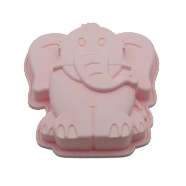 Elefant Silikone Bageform til Kage, Brød, Chokolade & Resin Håndværk | Genanvendeligt Bageudstyr