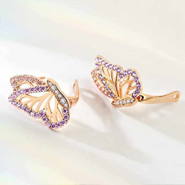 Schmetterling Ohrringe fr Frauen Gold Ohrringe Zierlich Trendikäs