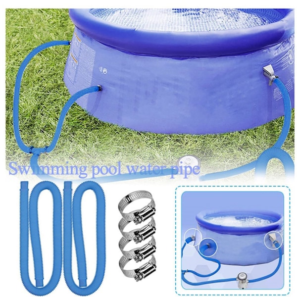 Ersättningsslang för poolpump över marken - PE-slang - 1m*31mm, blå, 1st