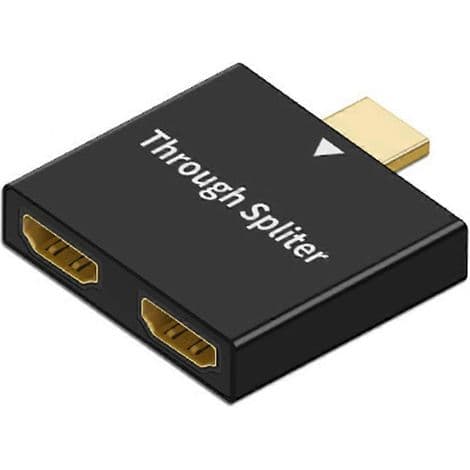 Mann til dobbel hunn splitteradapter for skjerm og bærbar PC