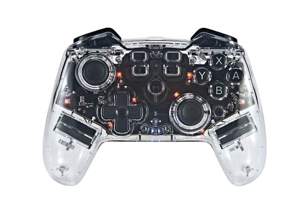 Trådløs spilcontroller til Switch, Bluetooth gamepad-joystick med vækningsfunktion, makroprogrammering, vibration, gyroskop