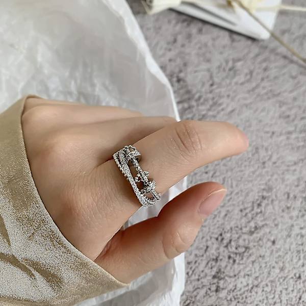 Ringe Angst Meditation Ringe Til Kvinder Piger Til Min Datter Med Perler Spinner Justerbar Åben Ringe-yu