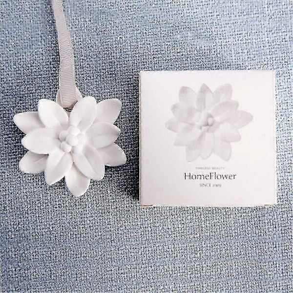 1 st Gipsblomma Bilhänge Doftdekor Solid Luftfräschare Backspegel Ornament Arom Gips Bilinteriörtillbehör