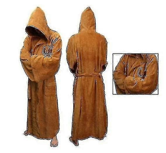 Krigs Badekåbe Jedi Sith Hætteklædt Badekåbe Kappe Blød Fleece Morgenkåbe
