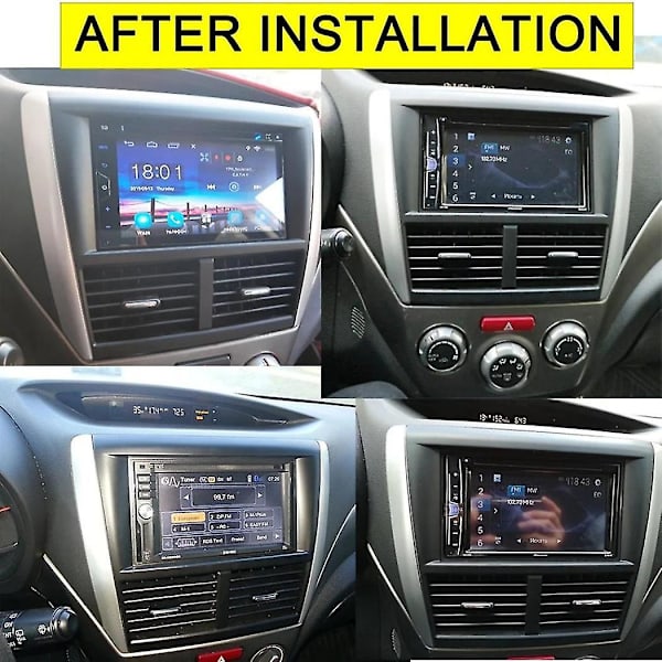 Bilradio Fascia for Forester Impreza 2007-2012 DVD Stereo Rammeplate Adapter Montering Dash Install