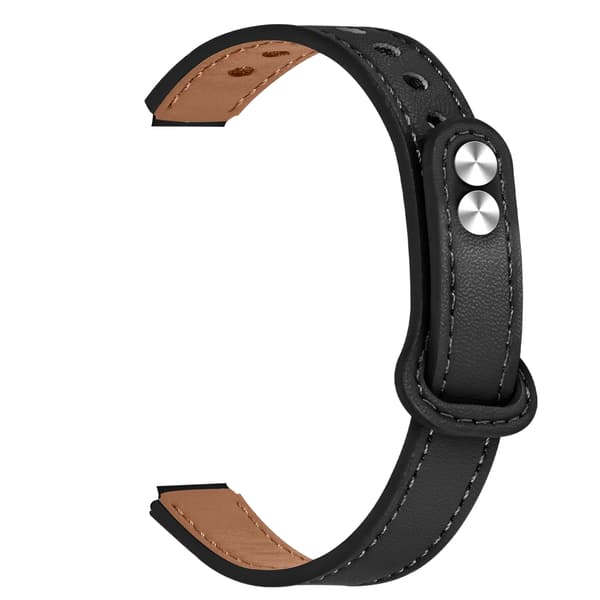 Urrem i ægte læder Sort Fitbit Inspire 1/2/HR
