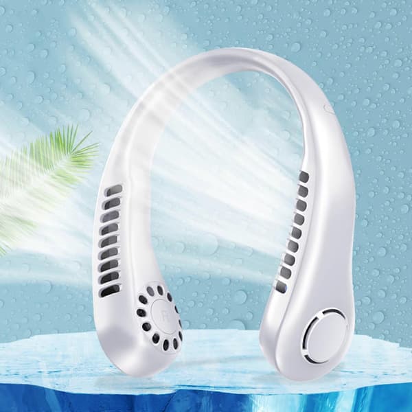 Mini Ventilator Halsventilator Bladløs Halsventilator Genopladelig Bærbar Ventilator USB Hængende Halsventilator