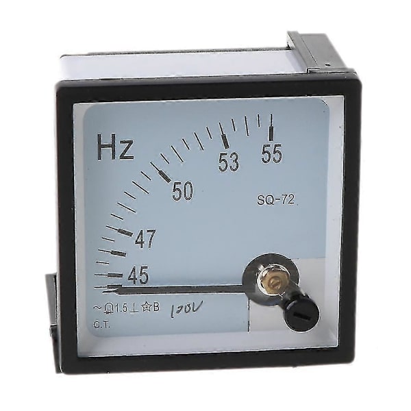 AC 100V 220V 380V Analog Panel Frekvensmätare Testare Mätare Hertz Indikator 45-55Hz 220V
