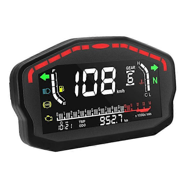 Motorcykel Digital Dash Digital Panel Universal LED LCD Speedometer Odometer 1,2,4 Cylindre