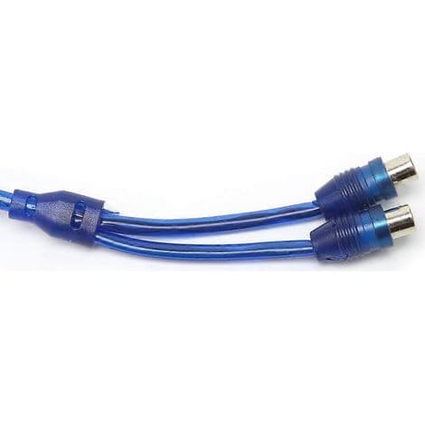 Bil MP3 Y-adapterkabel RCA 1 hann til 2 hunn
