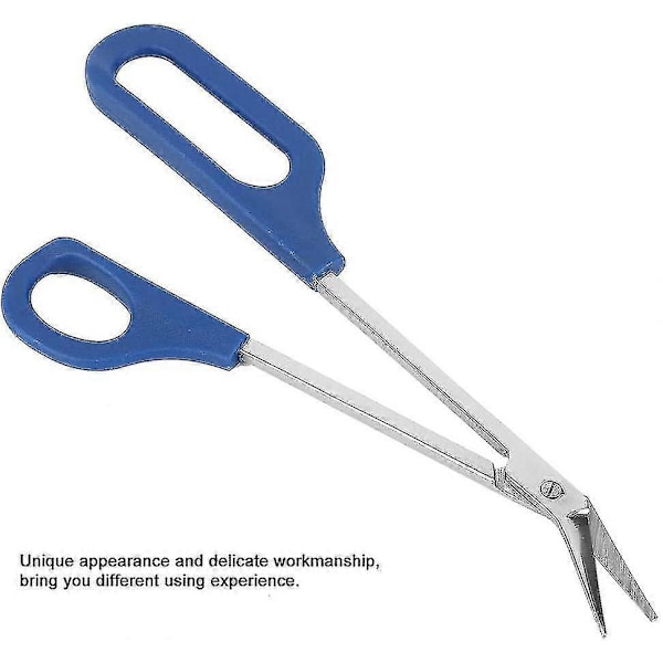 Tånagelsax med långt handtag, lättåtkomligt handtag, unik design, ergonomisk nagelbandssax i rostfritt stål (1 st)