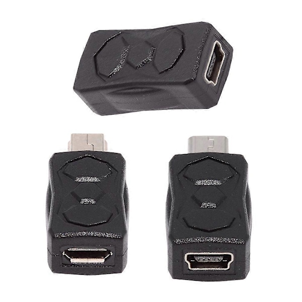 Type A U2-006-MM 3 stk. Micro USB 2.0 til Mini USB 5Pin Hann til Hunn Skjøte Data Strømadapter