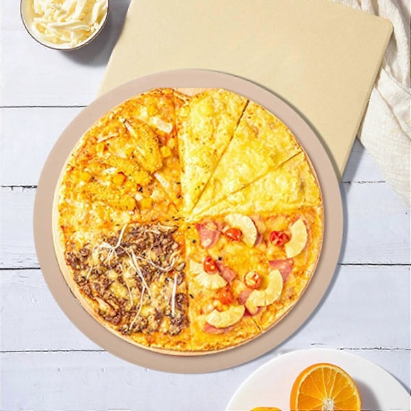 13 tums pizzasten för matlagning, bakning, grillning, pizzaverktyg för ugn och grill, bakredskap, bröd T JP
