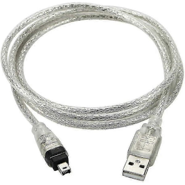Cy USB uros - Firewire IEEE 1394 4-nastainen uros iLink-adapterijohto kaapeli Dcr-trv75e Dv 1m USB Firewire -kaapelille