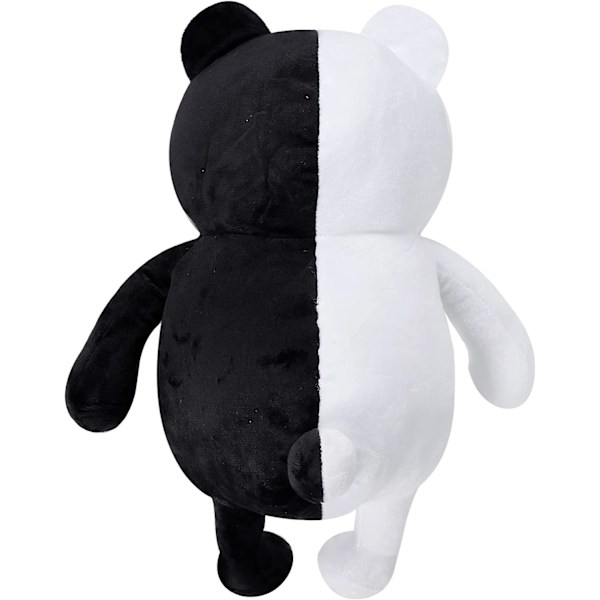 Cllayes mustavalkoinen karhu, 25 cm Monokuma-karhupehmolelu, täytetty karhupyyhe, poikien ja tyttöjen syntymäpäiväjuhlat kodin sisustukseen