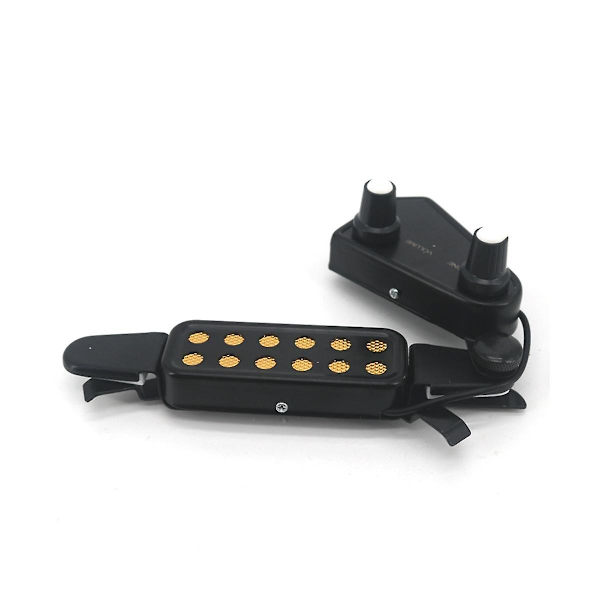 Akustisk Gitar Sound Hole Pickup Folk Klassisk Gitar Pickup Justerbar Volum Tone Uten Åpne Hull