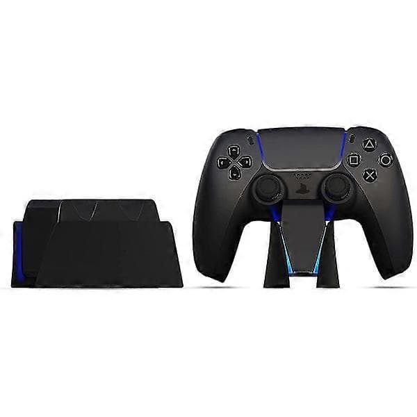 Svart Laddstation med Blå Ljusramp för PS5 Midnight Black Handkontroller