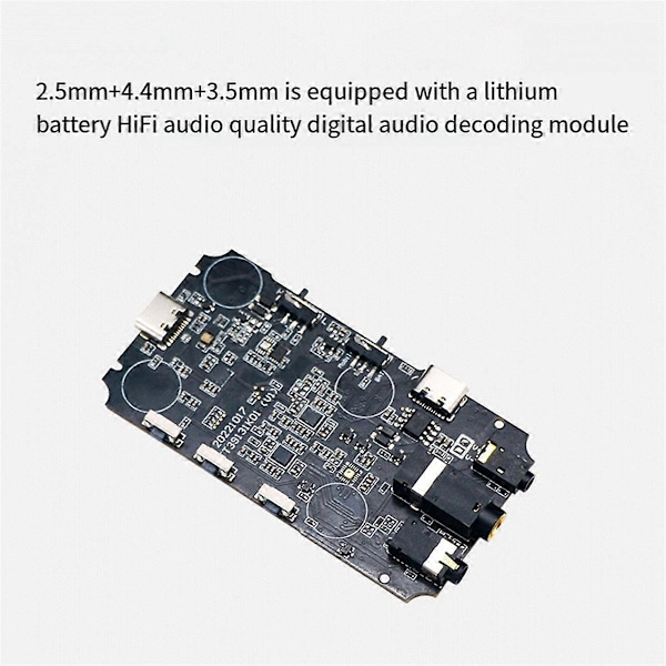 Dual CS43131 Chip Ljudmodul Hifi Ljudkvalitet Digital Ljudavkodningsmodul 4.4+3.5+2.5USBc Digi