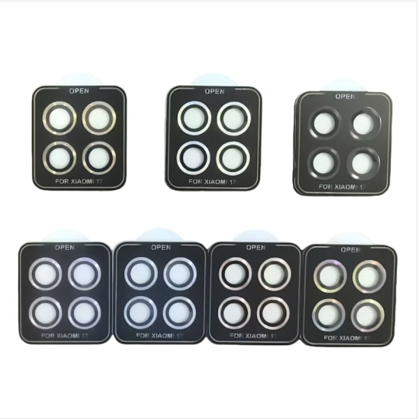 Xiaomi 17 Pro Camera Lens Protector - Tempered Glass with Rhinestone Eagle Eye Design