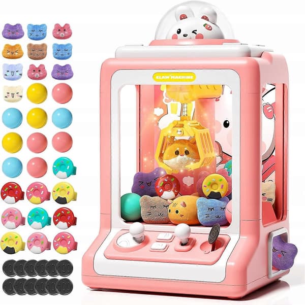 Claw Machine Mini -automaatti pelimerkeillä ja musiikilla