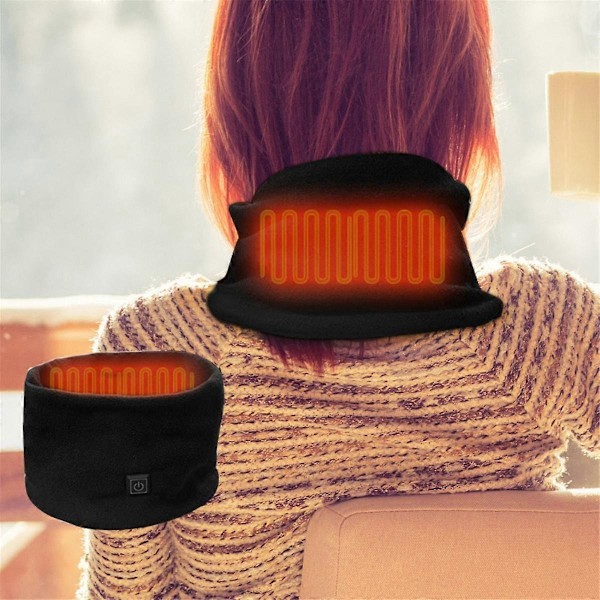 Talvi Sähkölämmitteisessä Huivissa Kaulahuivassa USB Latautuva Kaula lämmitin 3 Nopeuden Säädöllä Fleece Huivissa