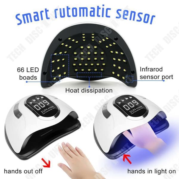 UV Lampe - X10MAX - 220W Høj Effekt - 4 Justeringsmuligheder - Smart Sensor