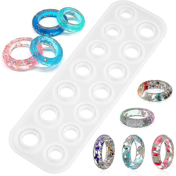 Ring Silikoneform, Epoxy Resin, DIY Smykker, Valentinsdag Kreativ Gave #yg