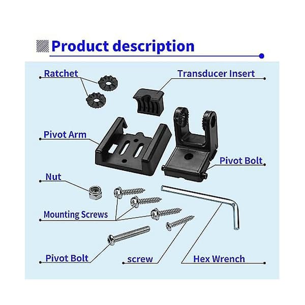 Til 7400931 Xnt Transducer Beslag, Transducer Montering Til Xhs Modeller, Transom Montering Hård