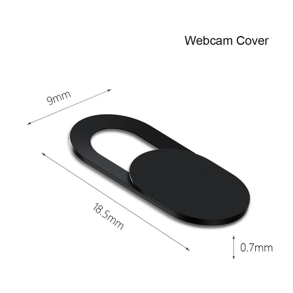 Webkamera beskyttelse - Webcam Cover Slider - svart
