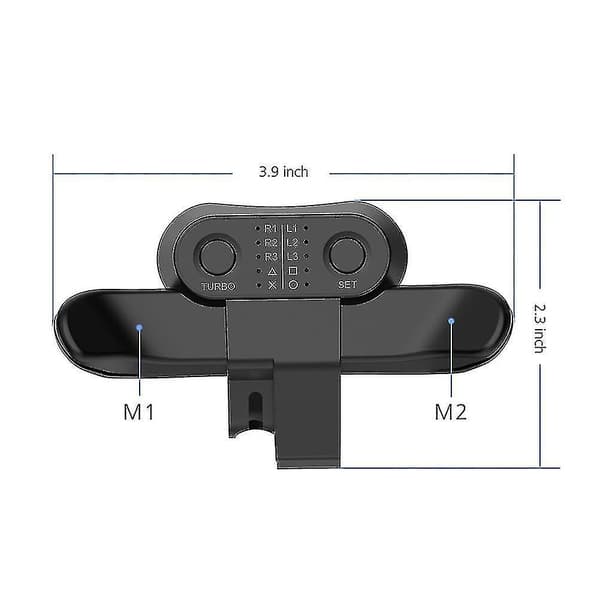 Forlænget Gamepad Bagknap Tilbehør Controller Paddles Til Dualshock4 Bagudgående Udvidelsesknapper
