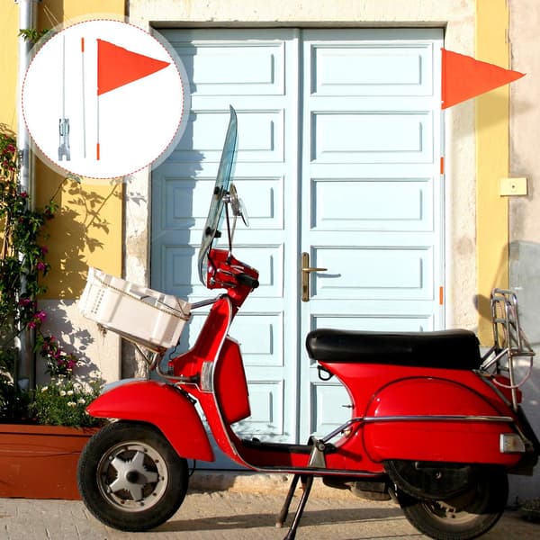 Fällbart Flaggställ för Trailer, Cykel, Säkerhetsflagga, Montering för Cykel, Flaggfäste, Flaggmonteringsfäste