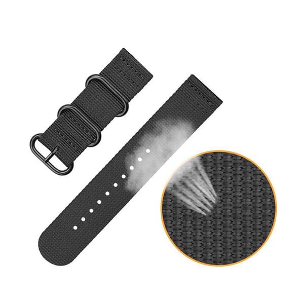 Nylon urrem til Suunto 7 og Suunto 9 Sort