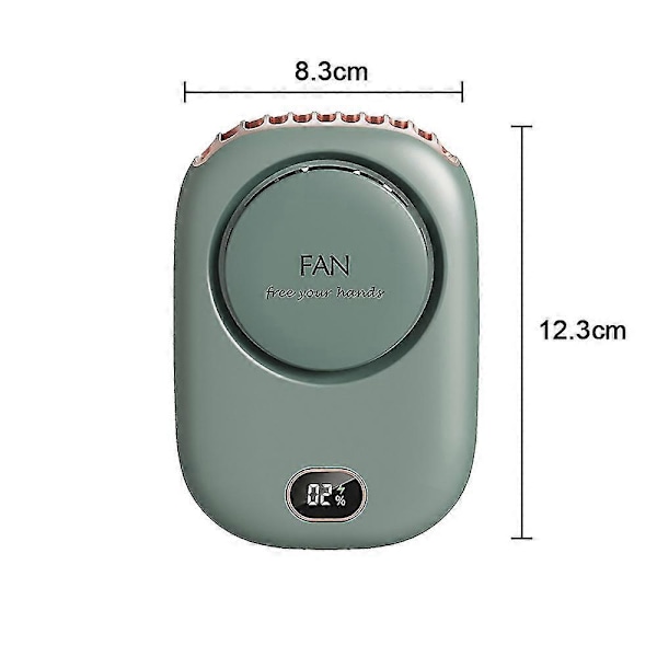 Piao Portabel Halsfläkt, Mini Hängande Halsfläkt Med Justerbar Snodd Och Fäste, USB Uppladdningsbar Hands Free 3 Vindhastigheter Personlig Fläkt För Inomhus Utomhus