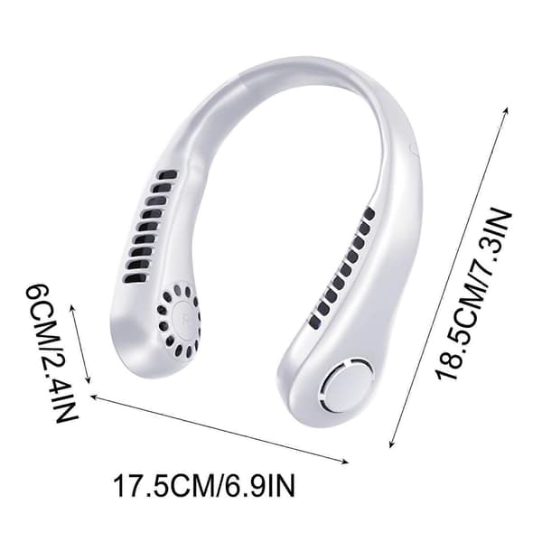 Mini Ventilator Halsventilator Bladløs Halsventilator Genopladelig Bærbar Ventilator USB Hængende Halsventilator
