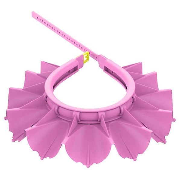 Baby Silikon Dusjhette Badehatt (1 stk, Rosa)