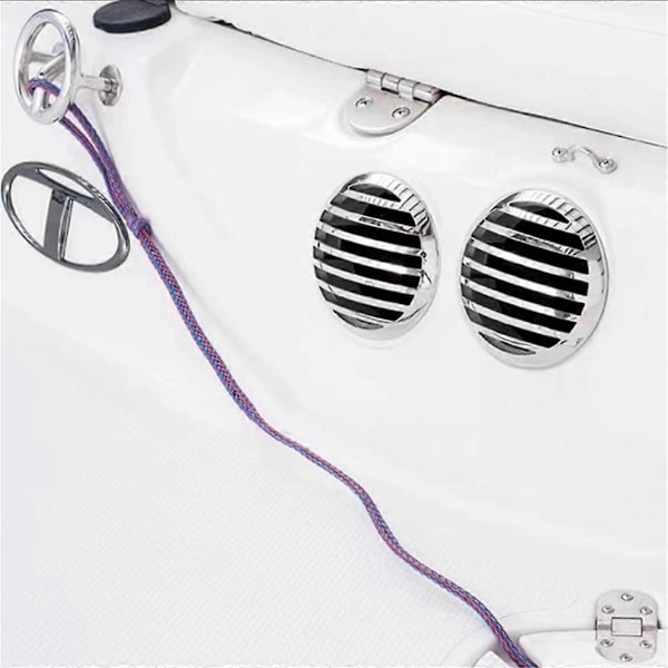 2 Stykker 4 Tommer Justerbare Marine Ventilationsdæksler, 316 Rustfrit Stål Luftstrømsventilationsdæksler til RV, Både, Yachts