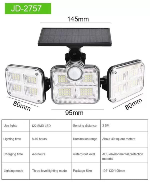 70W 7000LM LED Rörelsesensor Utomhusbelysning, Strålkastare Utomhus, Belysning för Uteplats, Hus, Garage