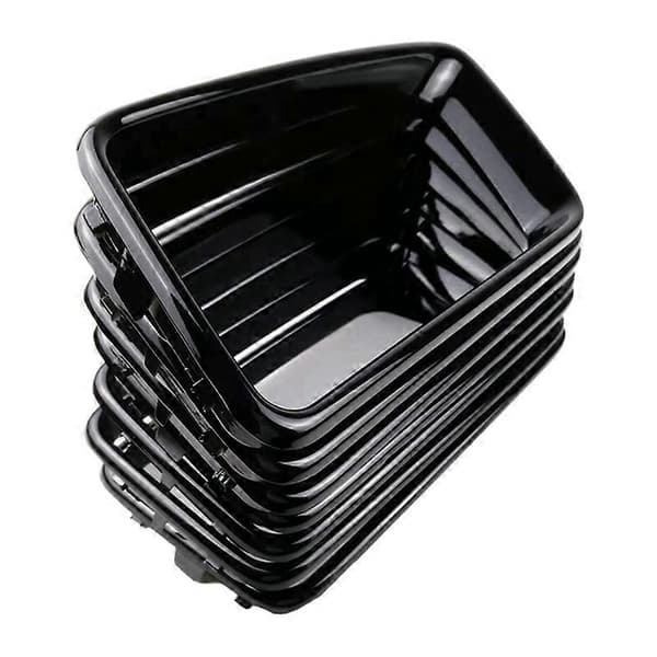 7 stk. blank sort grillring frontgrillindsatser dækker trim sæt til Grand 2014-2016