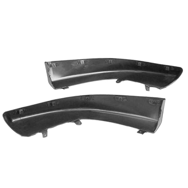 2 stk. Bil Frontfanger Splitter Leppe Spoiler Body Kit Diffuser Beskytter Svart for 2008-2015