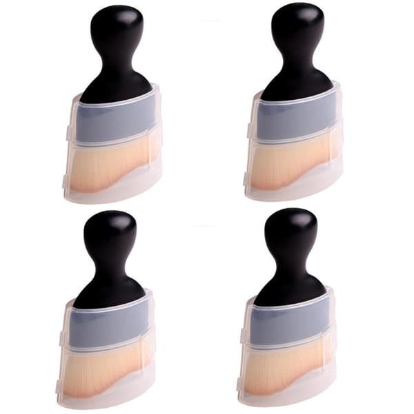 Soft Brush for Car Interior Cleaning 4-pack Black