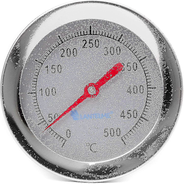 Termometer for Vedfyrt Ovn / Pizzaovn / Steinovns / 400 C / 30 Cmanalog, Bimetalisk.