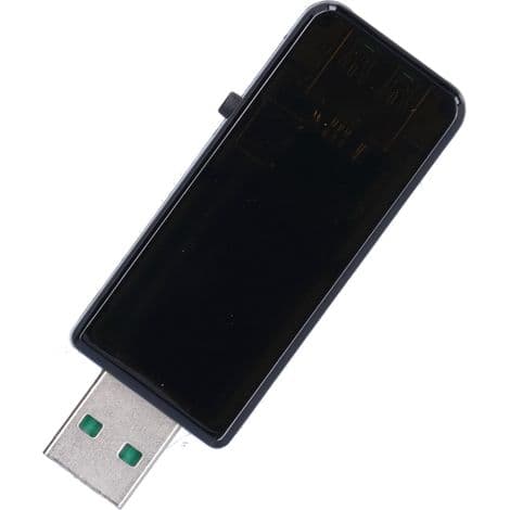 USB-tester med digital LCD-skjerm, USB-ladedetektor, voltmeter for Android-enheter (svart)