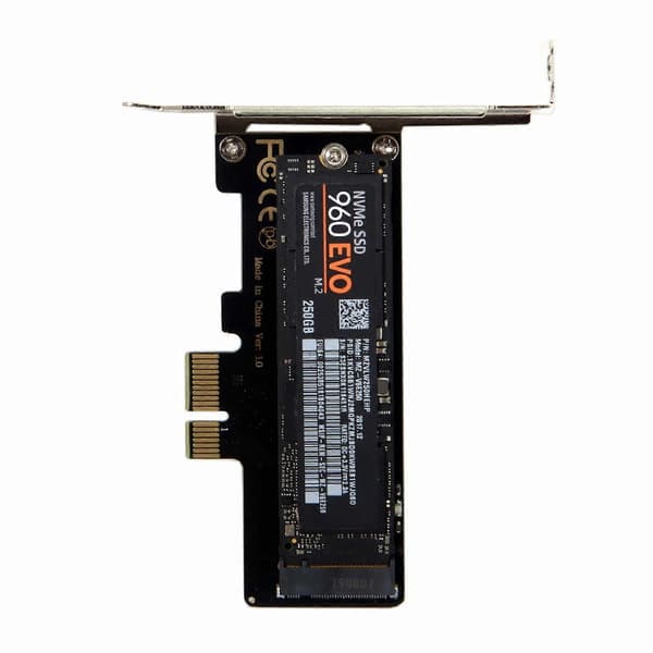 PCI-E 3.0 x1 Lane til M.2 M-Key SSD Nvme AHCI PCI Express Adapterkort PCIE SSD X